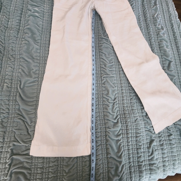 Level 99 Violette High Rise White Linen Wide Leg Pants Size 26 - Worn Once - Picture 8 of 10